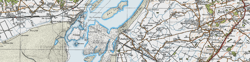 Old map of New Passage in 1919