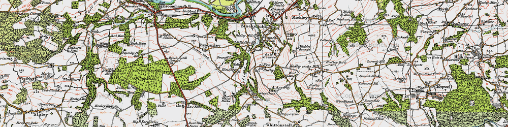 Old map of New Ridley in 1925