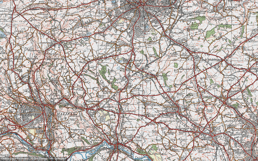 Old Map of New Road Side, 1925 in 1925