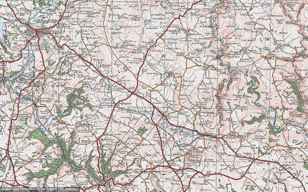 Old Map of New Street, 1921 in 1921
