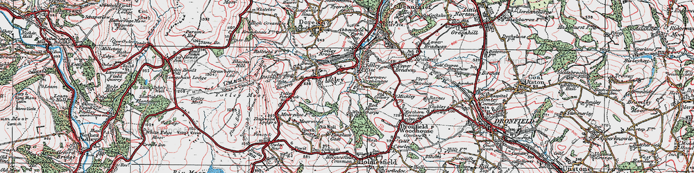 Old map of Woodthorpe Hall in 1923