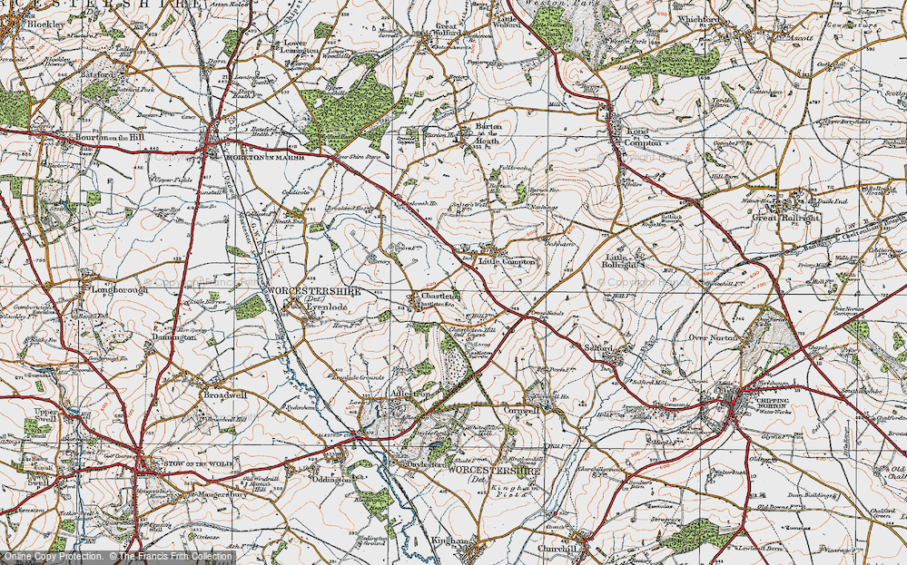 Old Map of New Town, 1919 in 1919
