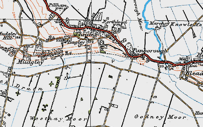 Old map of New Town in 1919