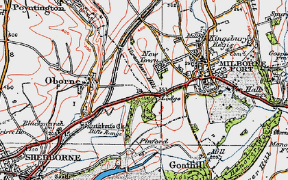 Old map of Pinford in 1919