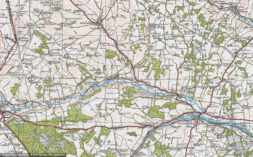 Old Map of New Town, 1919 in 1919