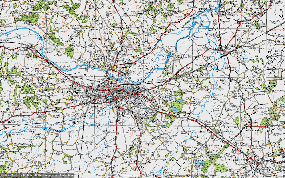 Old Map of New Town, 1919 in 1919