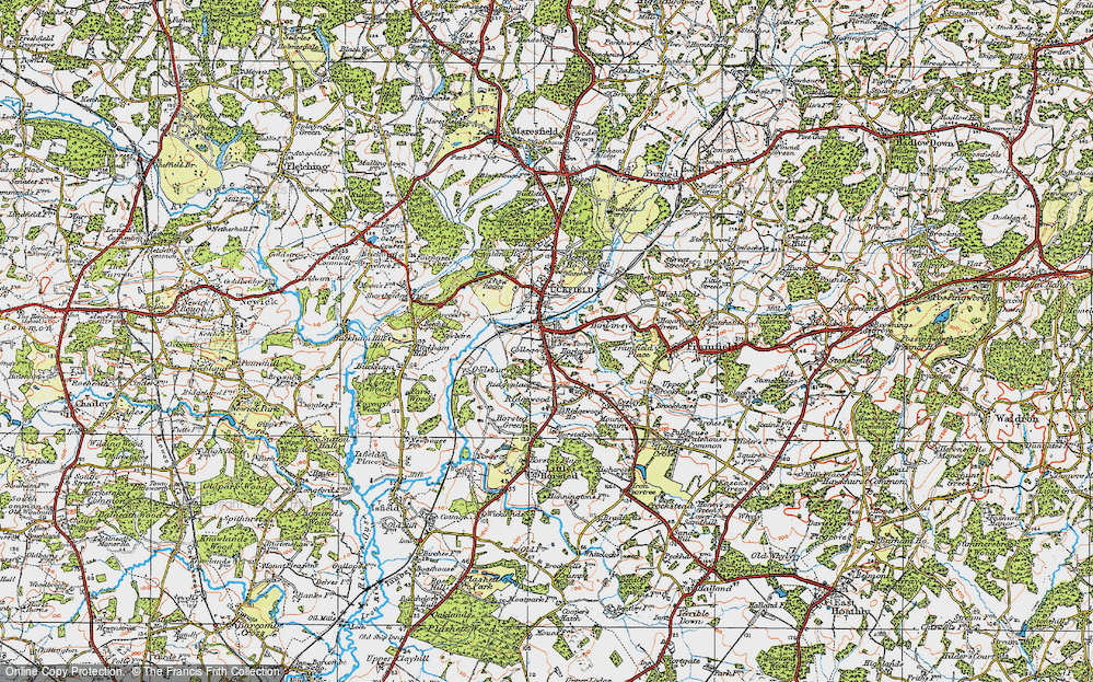 Old Map of New Town, 1920 in 1920