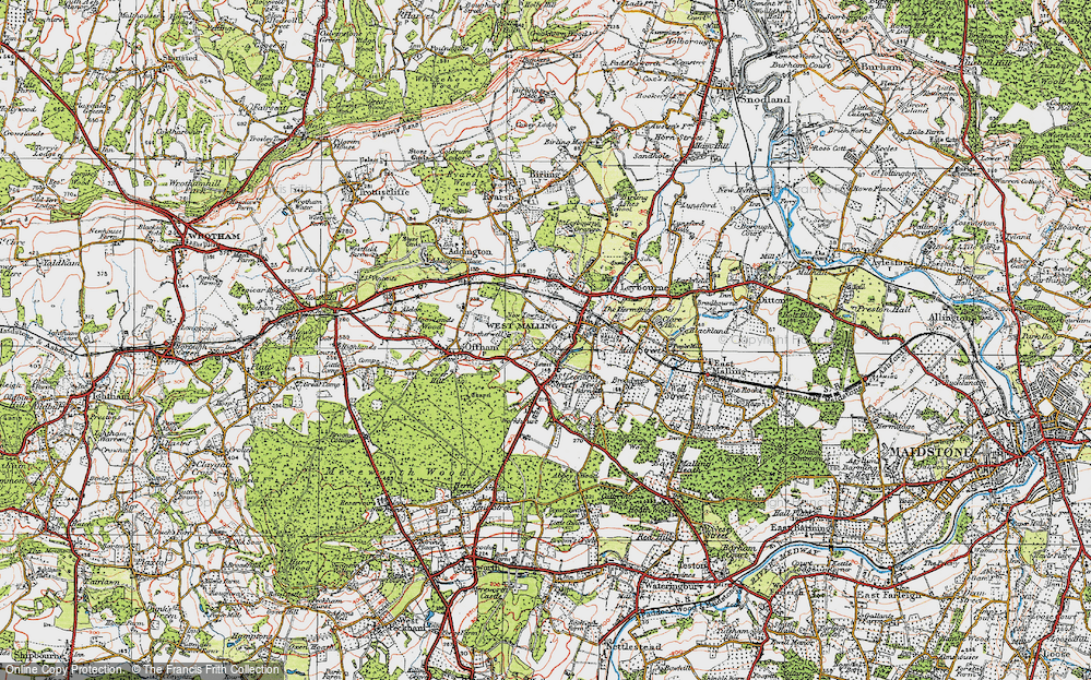 Old Map of New Town, 1920 in 1920