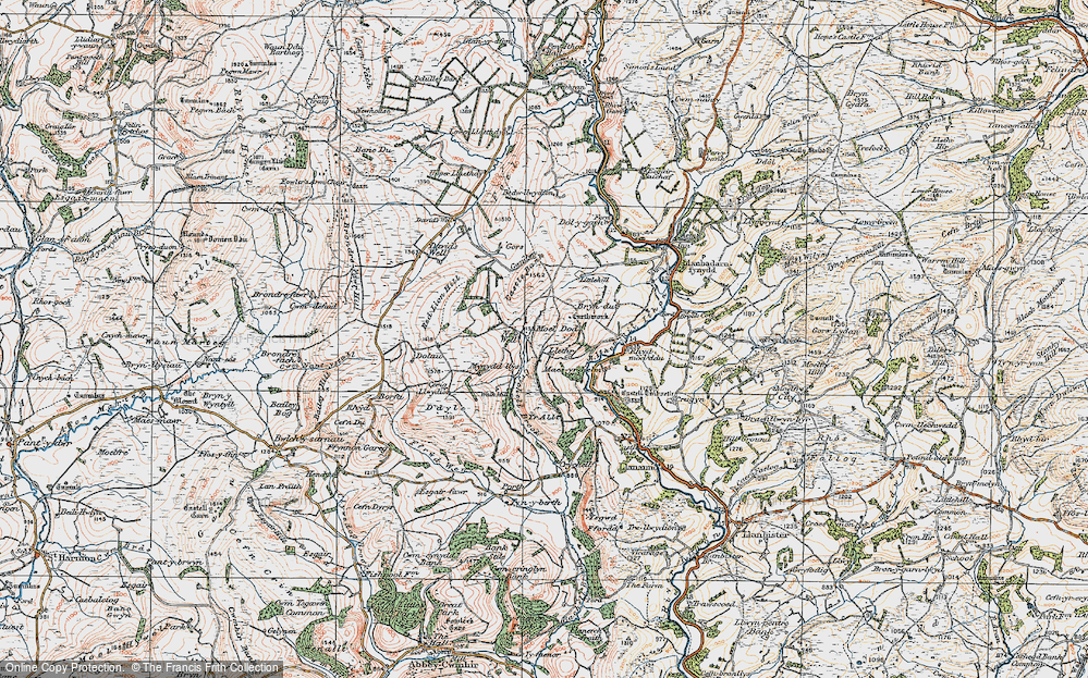 Old Map of New Well, 1922 in 1922