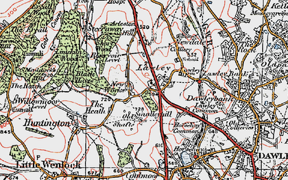 Old map of New Works in 1921