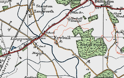 Old map of Newball in 1923