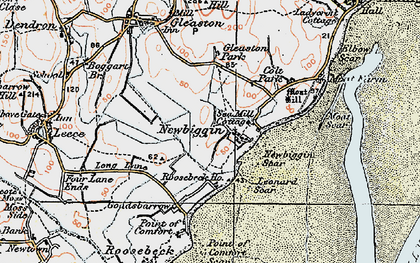 Old map of Leonard Scar in 1924