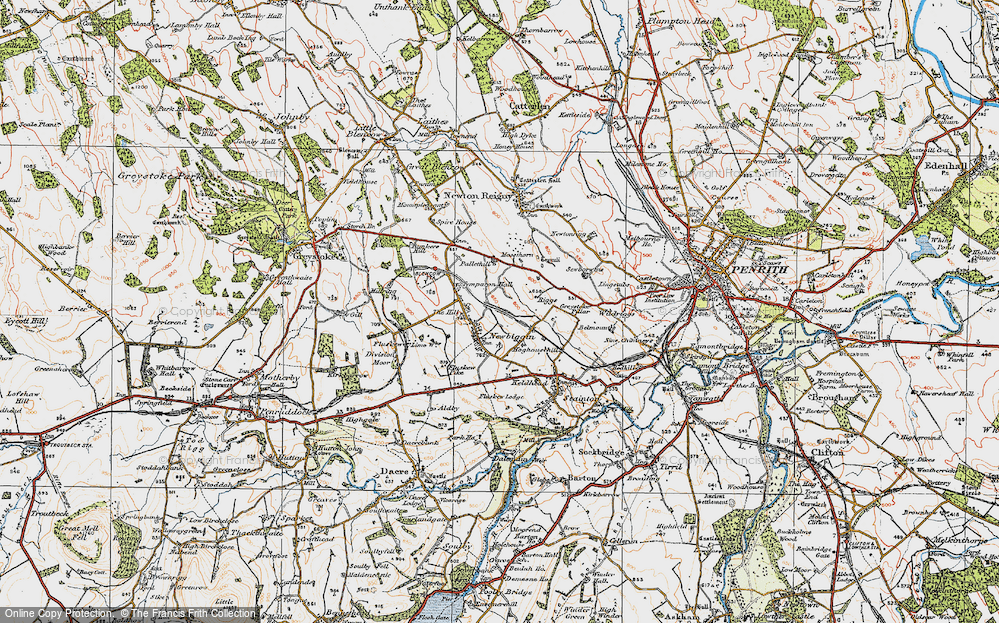 Old Map of Newbiggin, 1925 in 1925