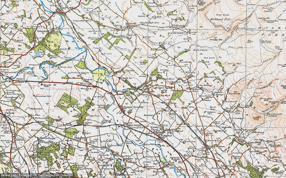 Old Map of Newbiggin, 1925 in 1925