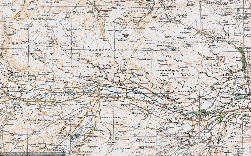 Old Map of Newbiggin, 1925 in 1925