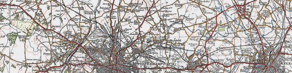 Old map of Newbolds in 1921