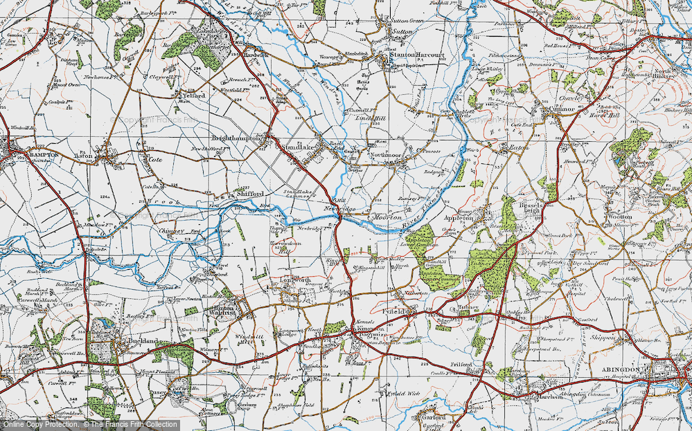 Old Map of Newbridge, 1919 in 1919