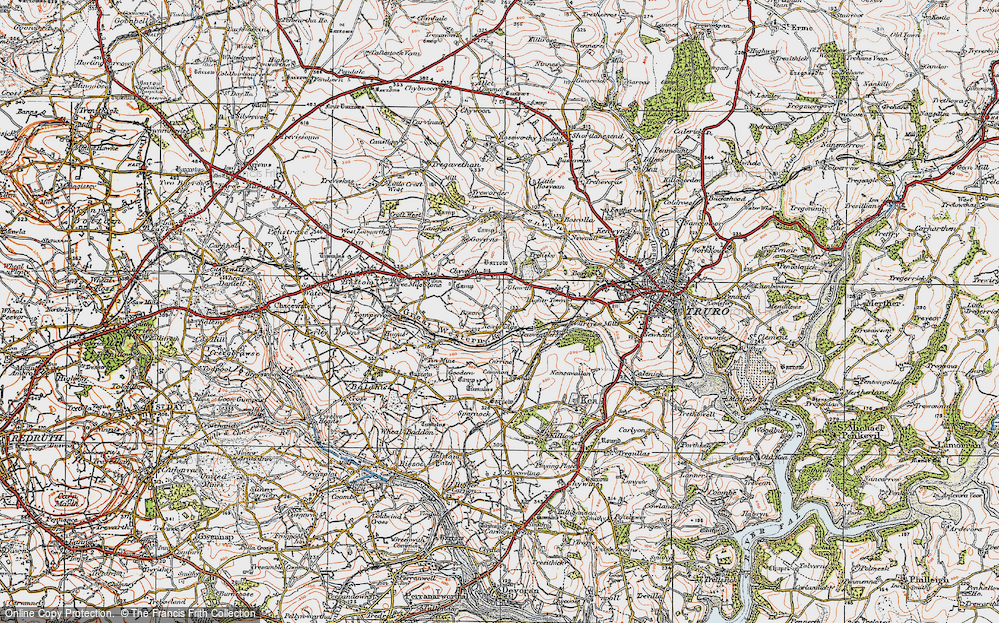 Old Map of Newbridge, 1919 in 1919
