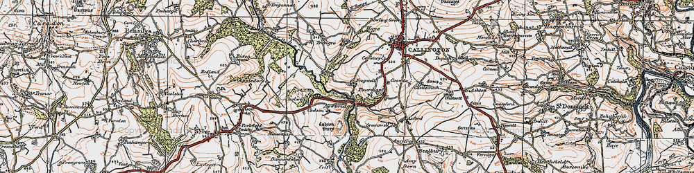 Old map of Newbridge in 1919
