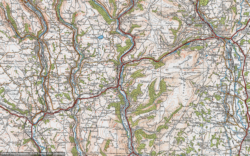 Old Map of Newbridge, 1919 in 1919