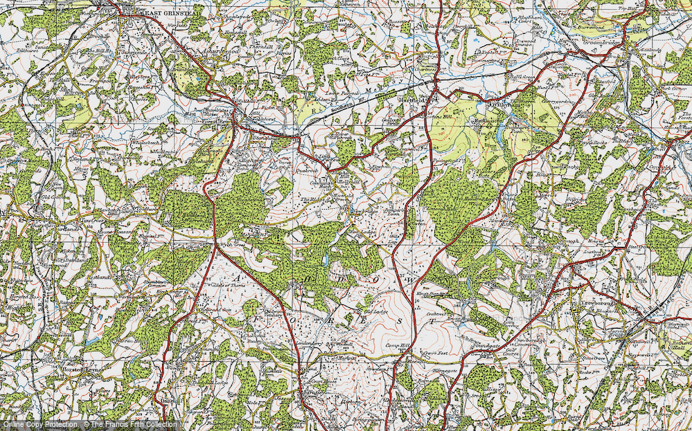 Old Map of Newbridge, 1920 in 1920