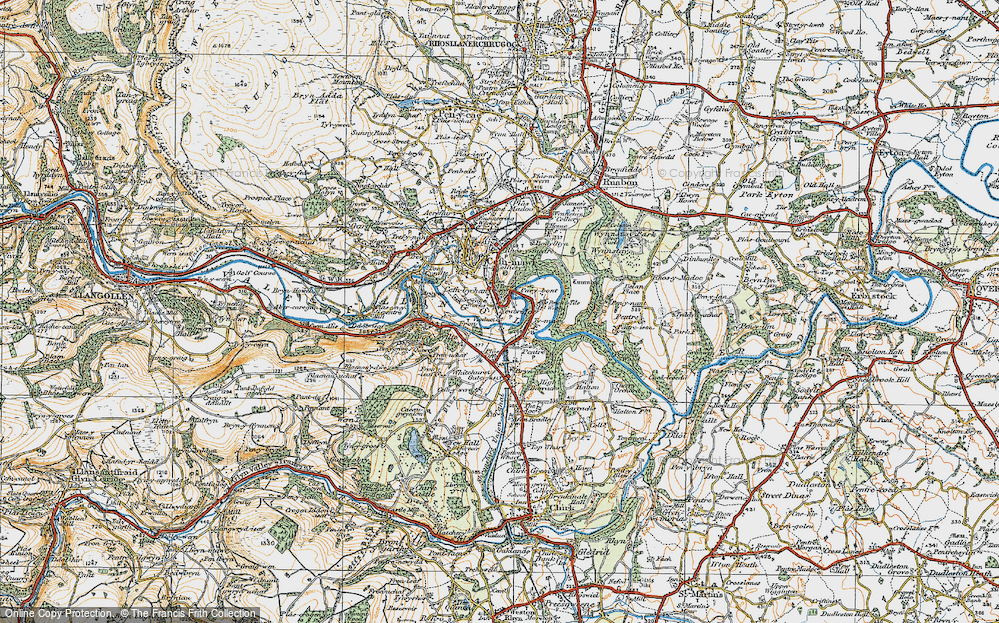 Old Map of Newbridge, 1921 in 1921