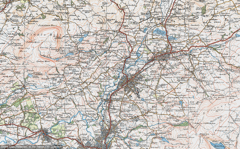 Old Map of Newbridge, 1924 in 1924
