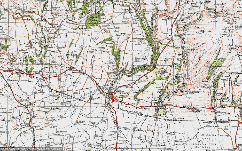 Old Map of Newbridge, 1925 in 1925