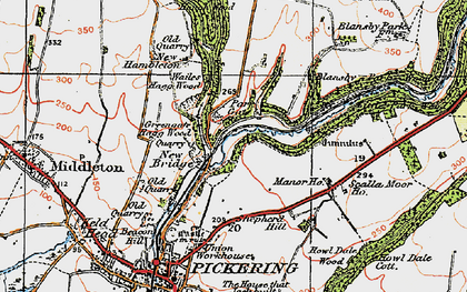 Old map of Newbridge in 1925