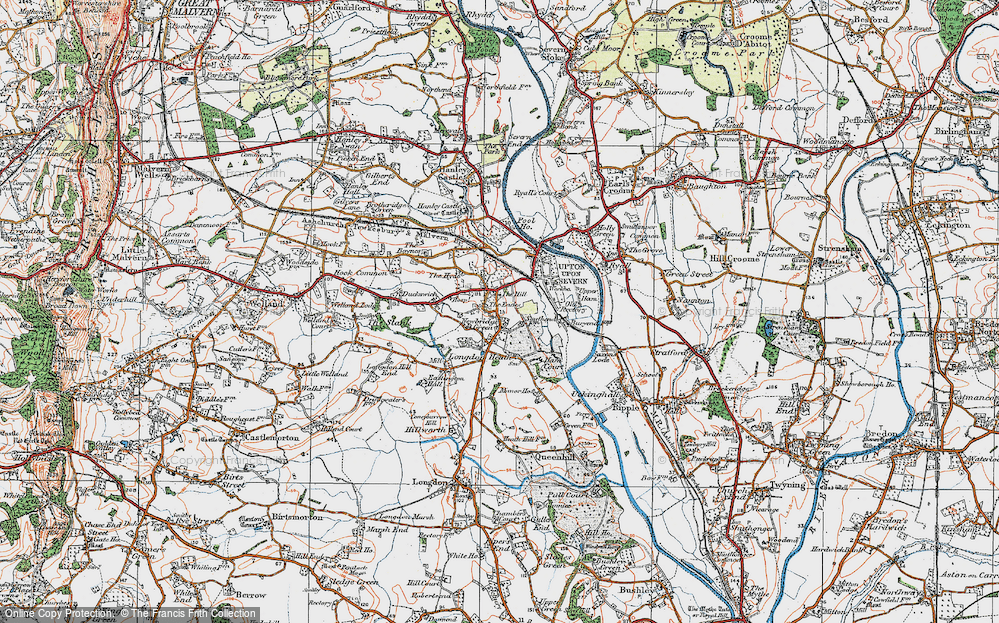 Old Map of Newbridge Green, 1920 in 1920