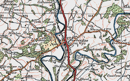 Old map of Aberithon in 1923