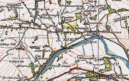 Old map of Newbrough in 1925