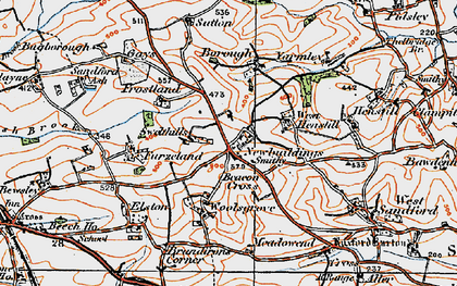 Old map of Newbuildings in 1919