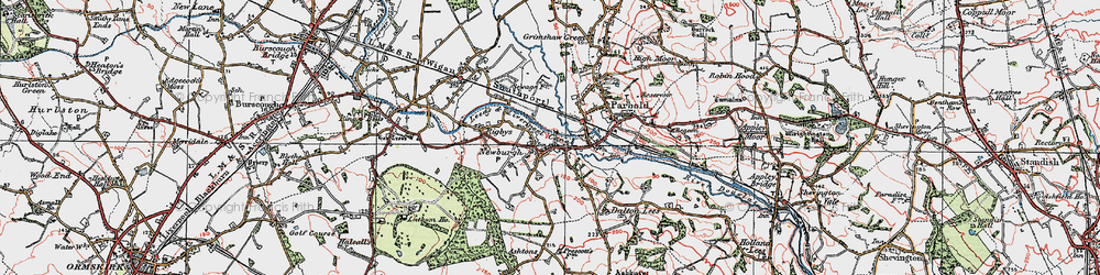 Old map of Newburgh in 1923