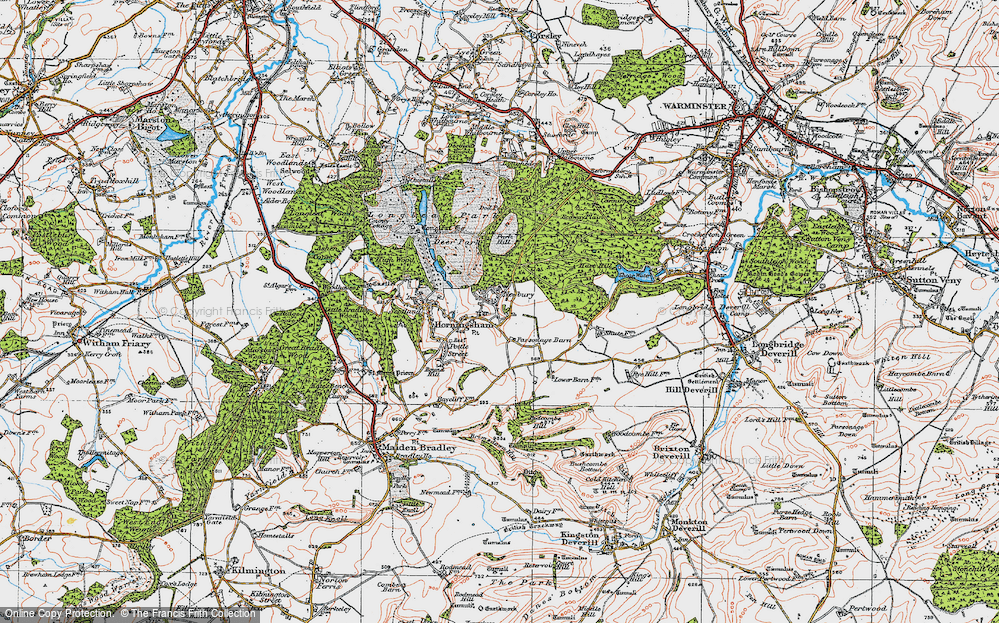 Old Map of Newbury, 1919 in 1919