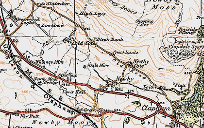 Old map of Bleak Bank in 1924