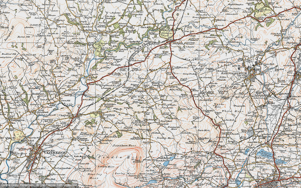 Old Map of Newby, 1924 in 1924