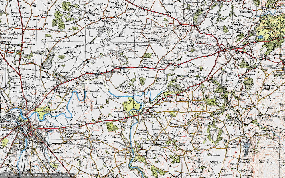 Old Map of Newby East, 1925 in 1925