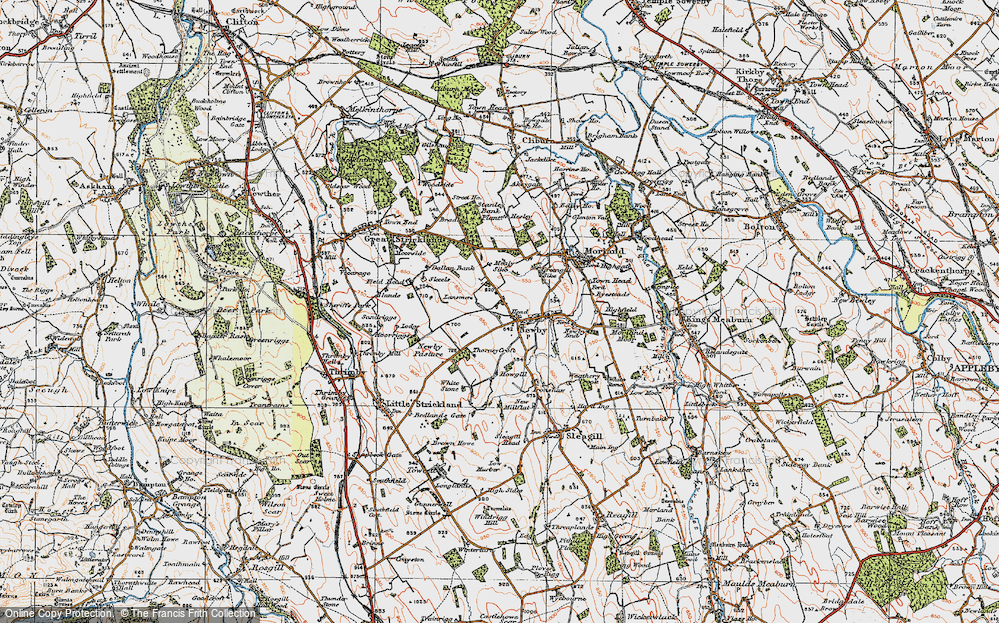 Old Map of Newby Head, 1925 in 1925