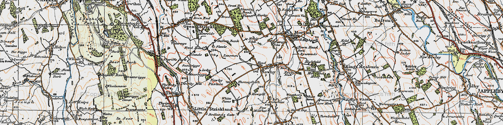 Old map of White Stone in 1925