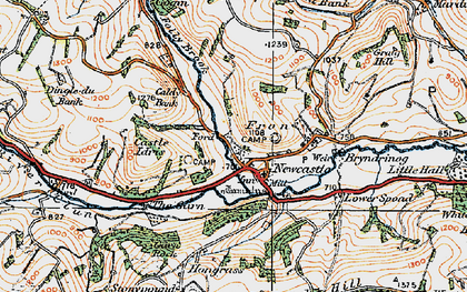 Old map of Bryndrinog in 1920
