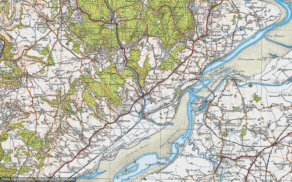 Old Map of Newerne, 1919 in 1919