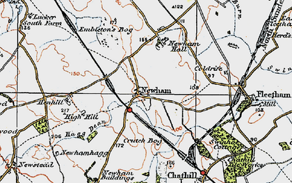 Old map of Newham in 1926