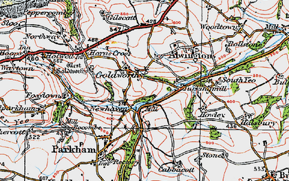 Old map of Newhaven in 1919