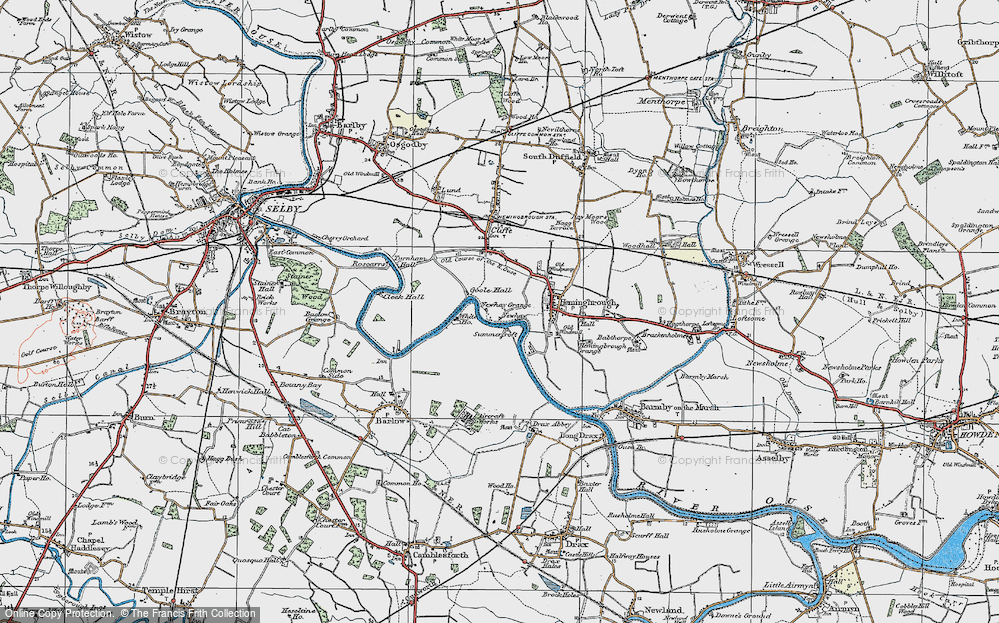 Old Map of Newhay, 1924 in 1924