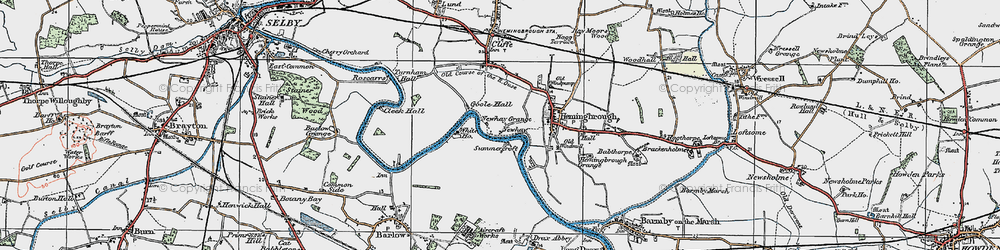 Old map of Newhay in 1924