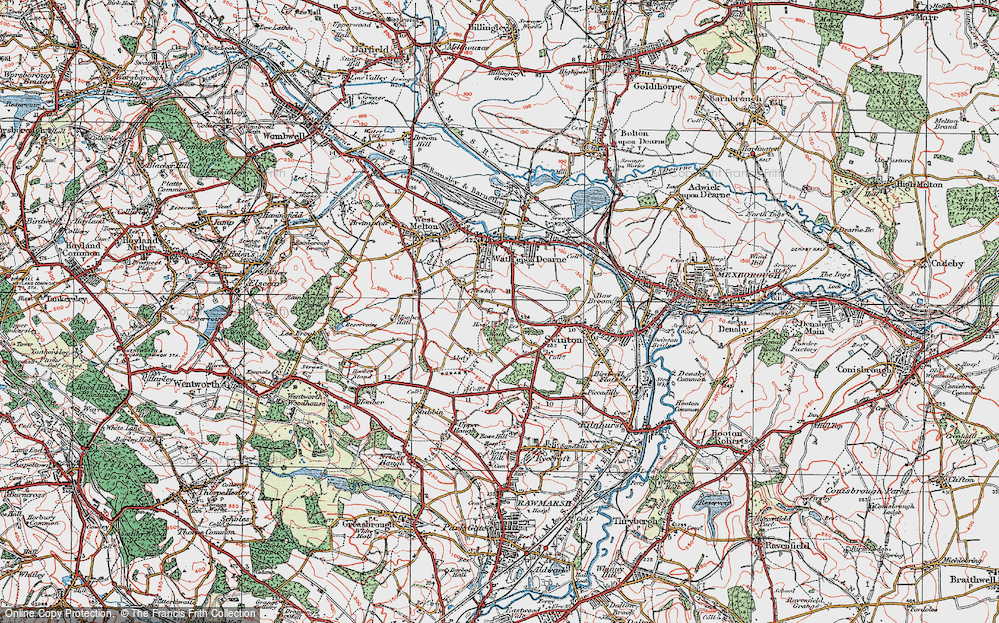 Old Map of Newhill, 1924 in 1924