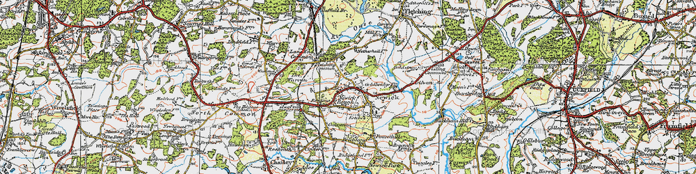 Old map of Beechland in 1920