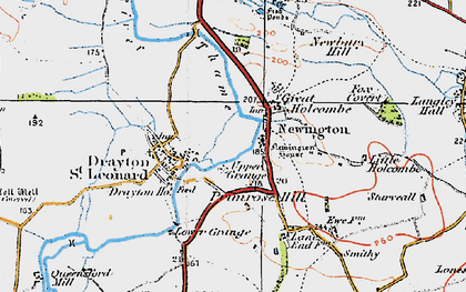 Old map of Newington in 1919