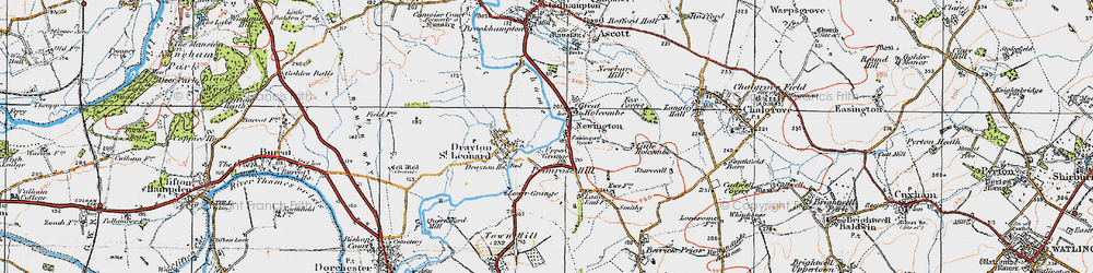 Old map of Newington in 1919